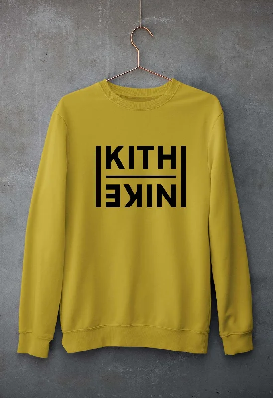 Kith Unisex Sweatshirt for Men/WomenHoodie with Slit Hem Functional Movement