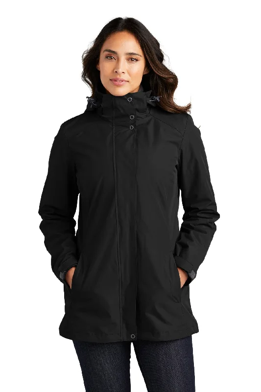 Port Authority L123 Ladies All-Weather 3-in-1 Jacket Zip Front Button Front Snap Front