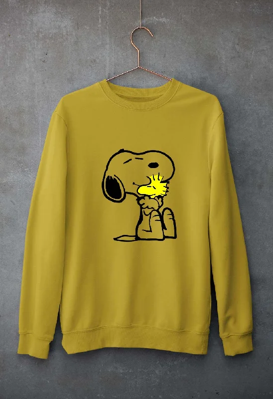 Snoopy Unisex Sweatshirt for Men/WomenHoodie with High-Low Hem Asymmetrical Trendy