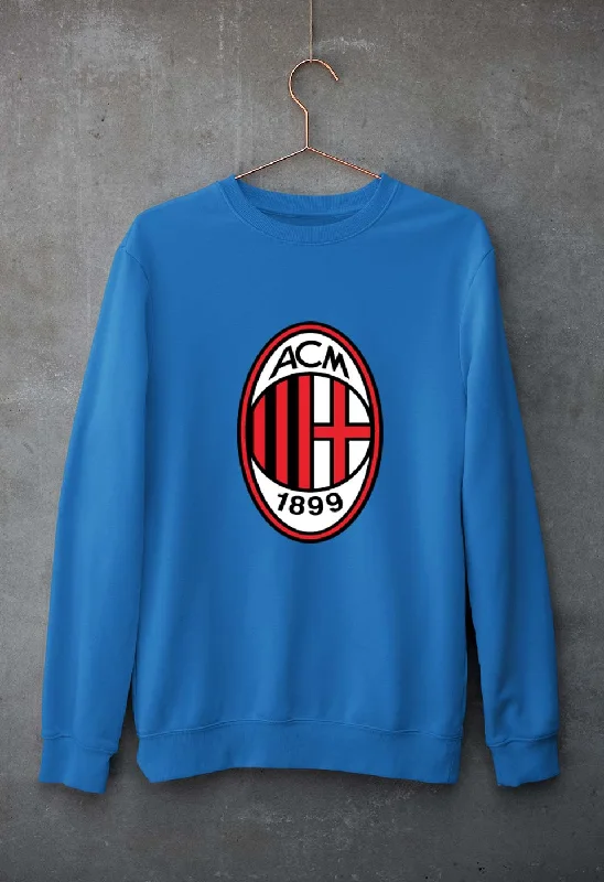 A.C. Milan Unisex Sweatshirt for Men/WomenHoodie with Applique Textured Unique