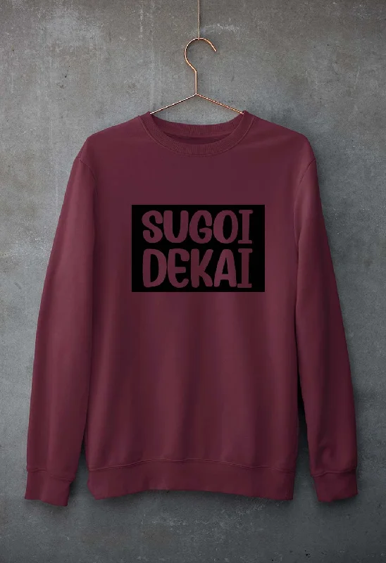 Sugoi Dekai Unisex Sweatshirt for Men/WomenHoodie with Slim Fit Tailored Modern