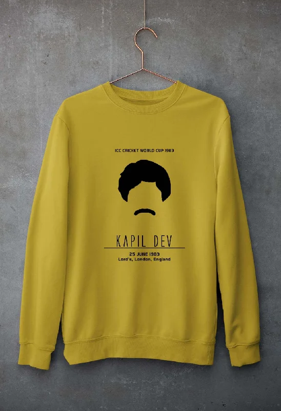 Kapil Dev Unisex Sweatshirt for Men/WomenHoodie with Color Block Contrast Stylish