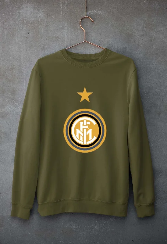 Inter Milan Unisex Sweatshirt for Men/WomenHoodie with Stripes Bold Sporty