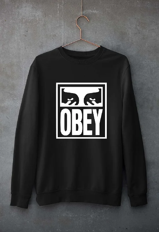 Obey Unisex Sweatshirt for Men/WomenHoodie with Velcro Closure Adjustable Secure