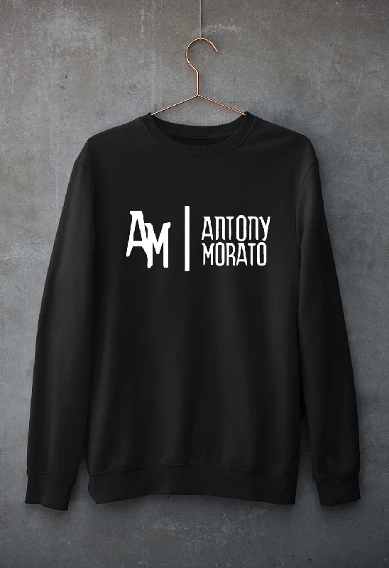 Antony Morato Unisex Sweatshirt for Men/WomenHoodie with Rhinestones Sparkly Elegant