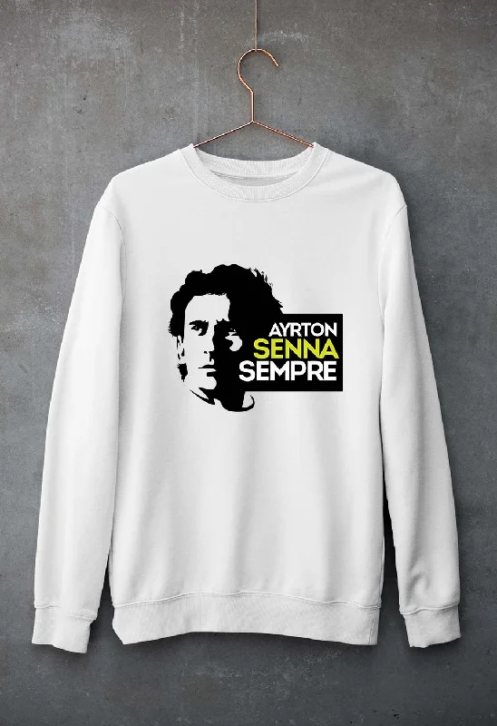 Ayrton Senna Unisex Sweatshirt for Men/WomenHoodie with Frayed Bohemian Relaxed