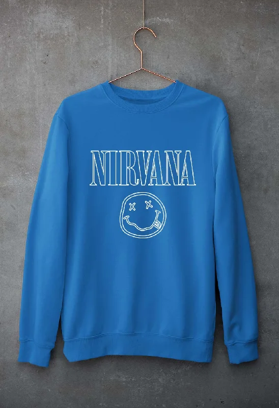 Nirvana Unisex Sweatshirt for Men/WomenHoodie with Half-Zip Sporty Casual