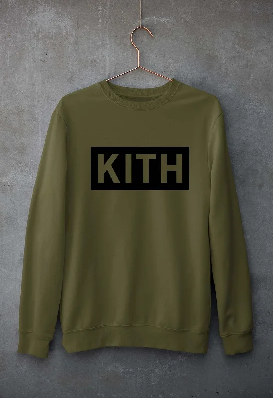 Kith Unisex Sweatshirt for Men/WomenHoodie with High-Low Hem Asymmetrical Trendy