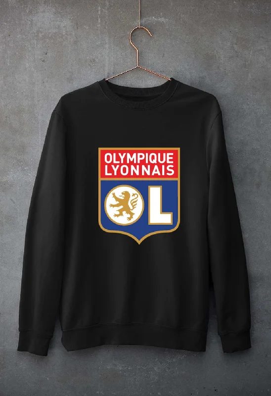 Lyon Unisex Sweatshirt for Men/WomenHoodie with Hem Embroidery Detailed Premium