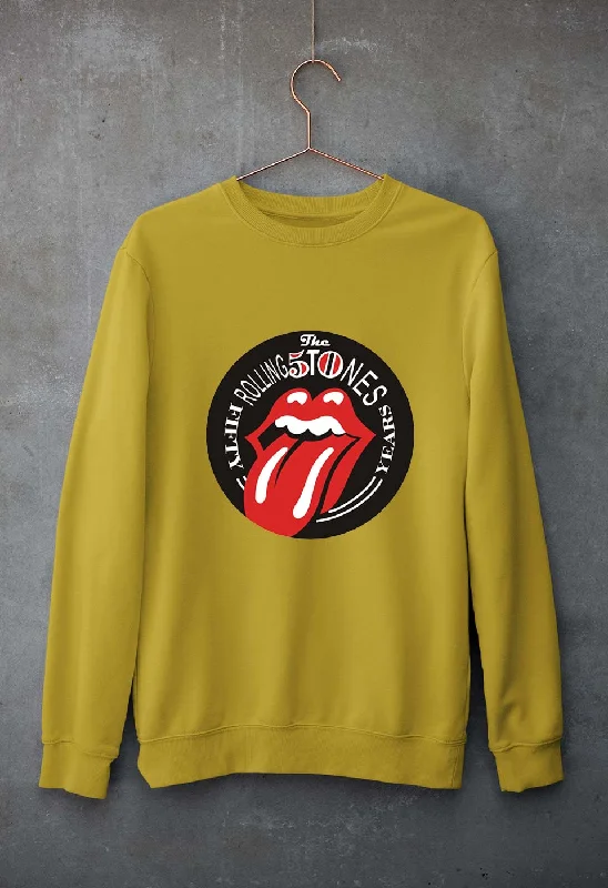 Rolling Stones Unisex Sweatshirt for Men/WomenHoodie with Rhinestones Sparkly Elegant