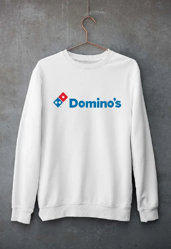 Domino's Unisex Sweatshirt for Men/WomenHoodie with Back Slit Movement Comfort