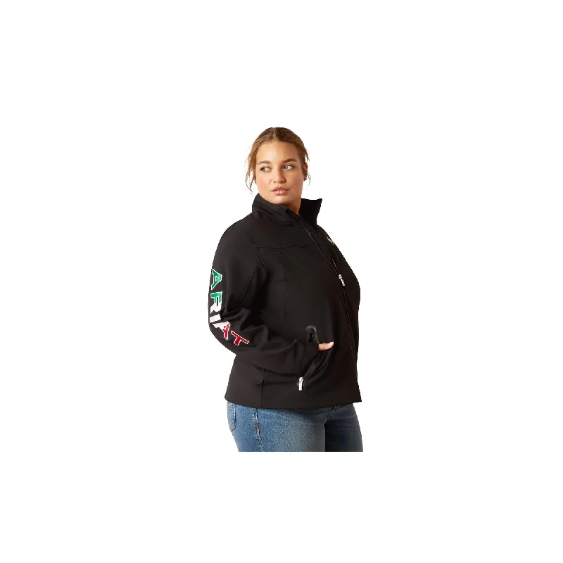 Ariat Womens Classic Team Softshell Mexico Jacket Black Satin Jacket Silk Jacket Chiffon Jacket