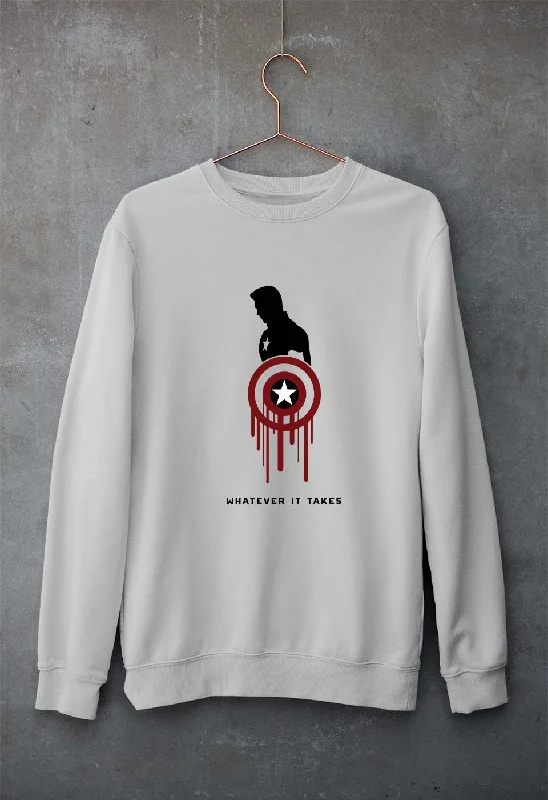 Captain America Superhero Unisex Sweatshirt for Men/WomenHooded Sweatshirt Casual Wear Street Style