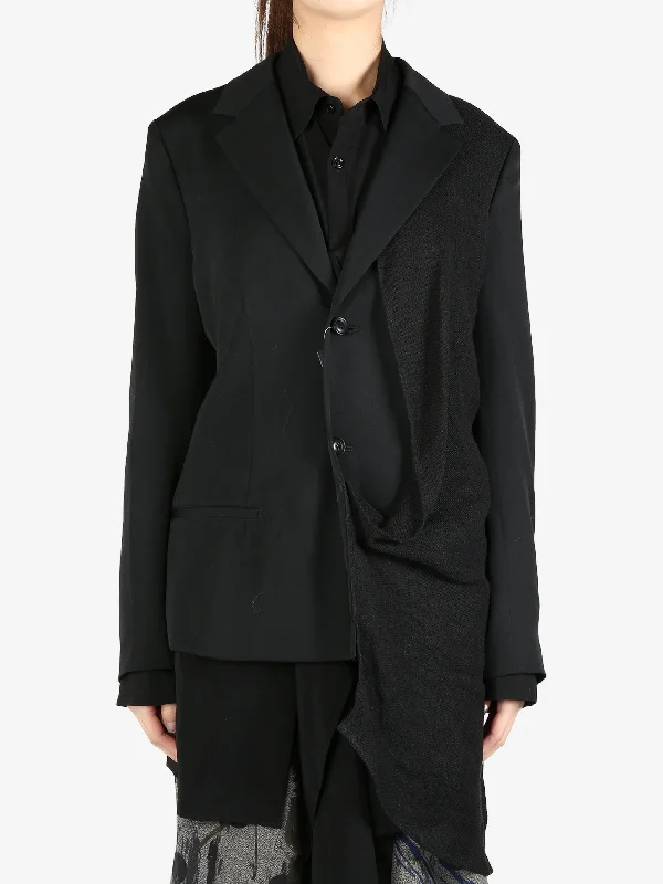 Y'S - Women O-Left Doubled Jacket Welt Pockets Slit Pockets Flap Pockets