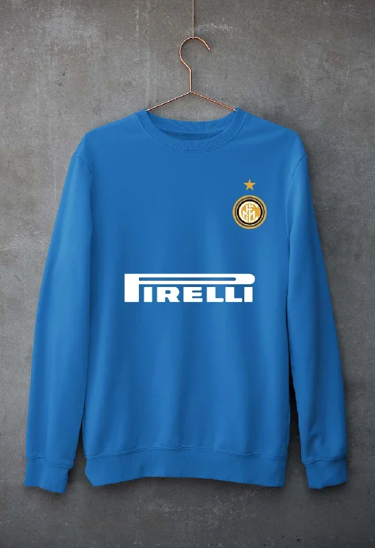 Inter Milan 2021-22 Unisex Sweatshirt for Men/WomenHoodie with Distressed Vintage Worn