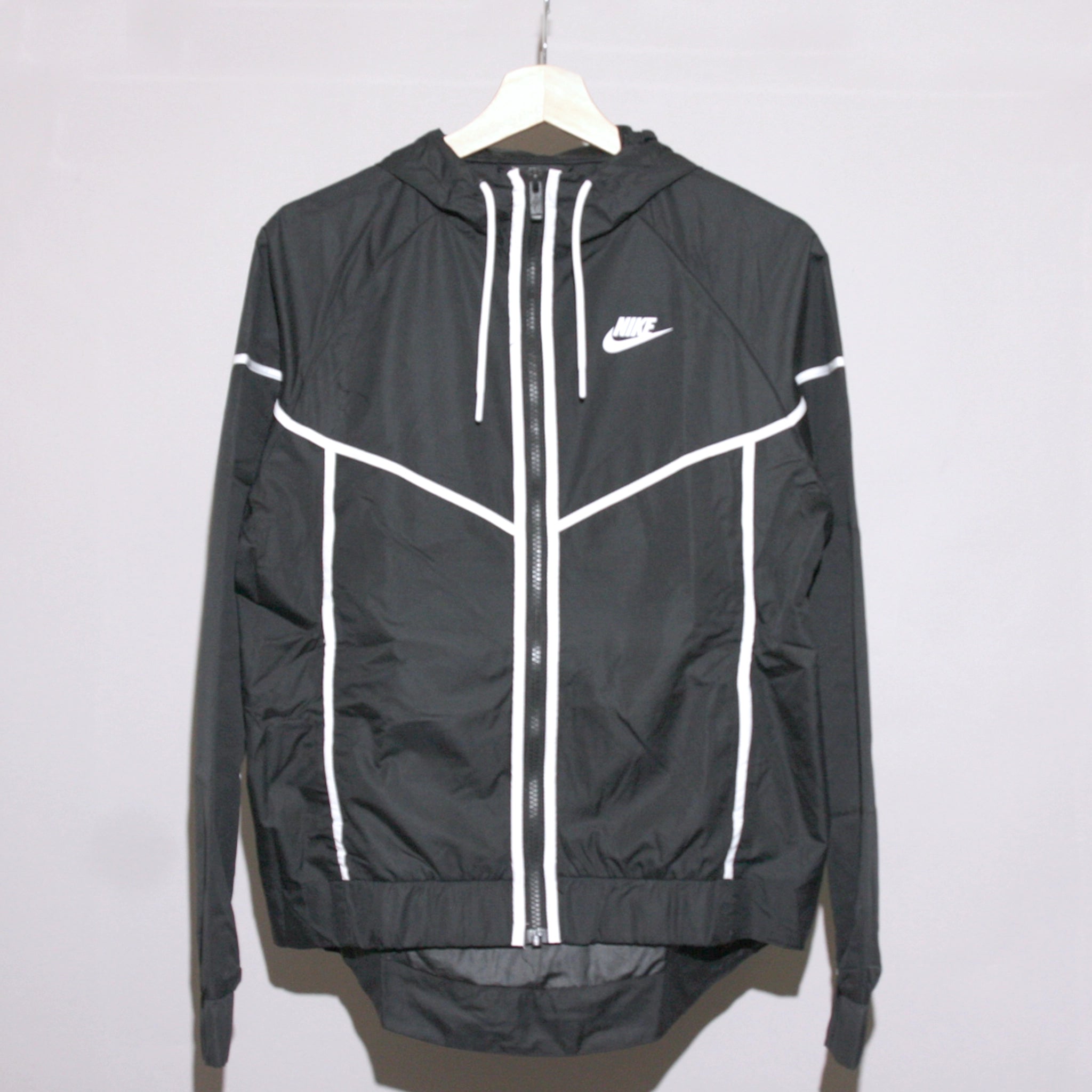 NIKE Womens Sportswear Windrunner Hooded Jacket Chenille Fabric Brocade Fabric Lace Fabric