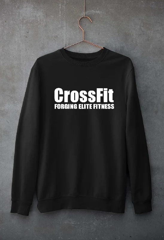 CrossFit Unisex Sweatshirt for Men/WomenHoodie with Hem Frayed Vintage Worn