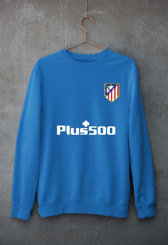 Atletico Madrid 2021-22 Unisex Sweatshirt for Men/WomenHoodie with Cropped Fit Short Trendy