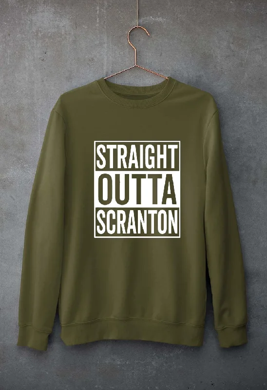 Straight Outta Scranton Unisex Sweatshirt for Men/WomenHoodie with Hem Lace Feminine Delicate