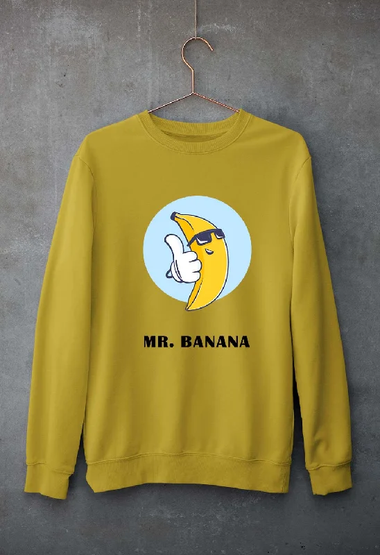 Banana Unisex Sweatshirt for Men/WomenHoodie with Frayed Bohemian Relaxed