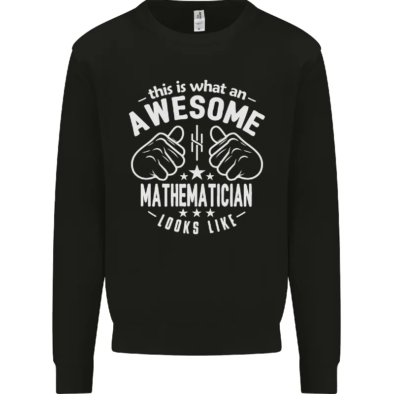 An Awesome Mathematician Looks Like Mens Sweatshirt JumperHoodie with Tie-Dye Psychedelic Retro