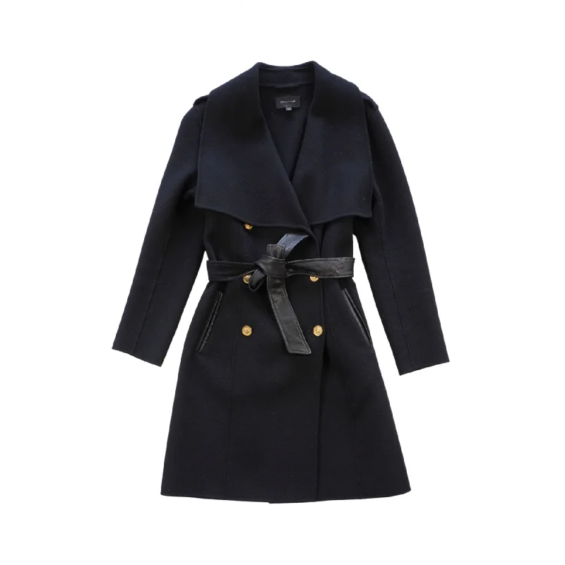 Mackage Wool Coat - Women's M Raincoat Turtleneck Coat Wrap Coat