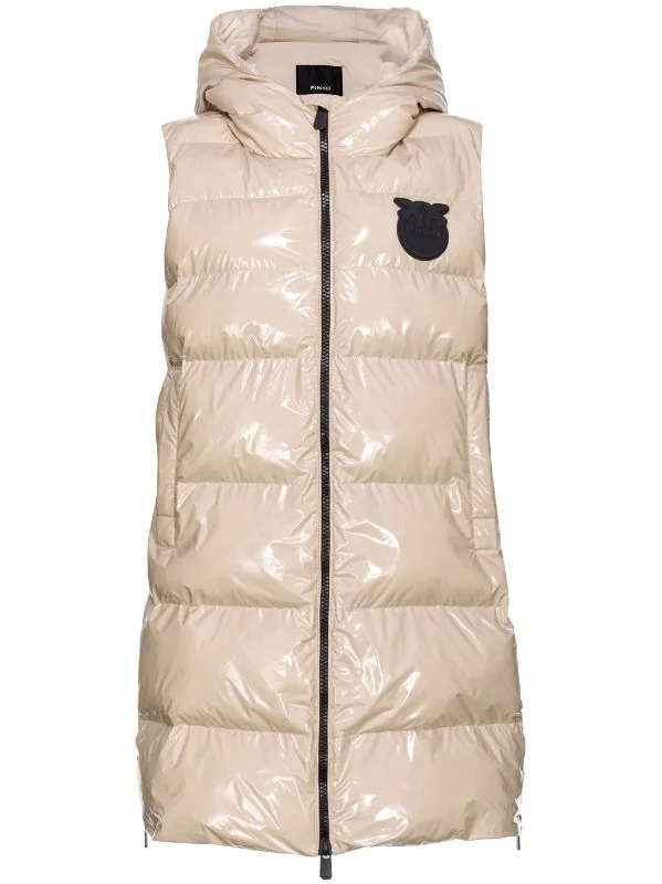 Graffetta sleeveless hooded padded coat Down Puffer Quilted