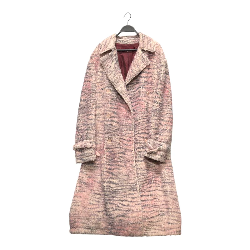 Sies Marjan/Coat/48/Polyester/PNK/furry long coat Denim Leather Suede