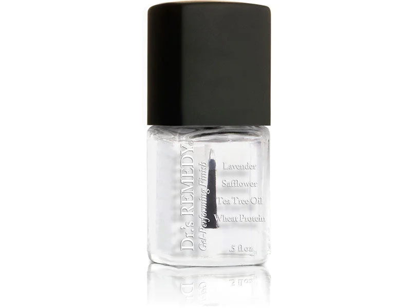 Dr.'s Remedy CALMING Clear - Gel-Performing Top Coat Peter Pan Collar Cowl Neck Turtleneck