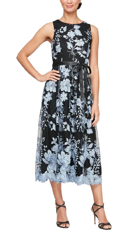 Alex Evenings 51171186 - Floral Embroidered A-Line Evening Dress Tunics Winter warm