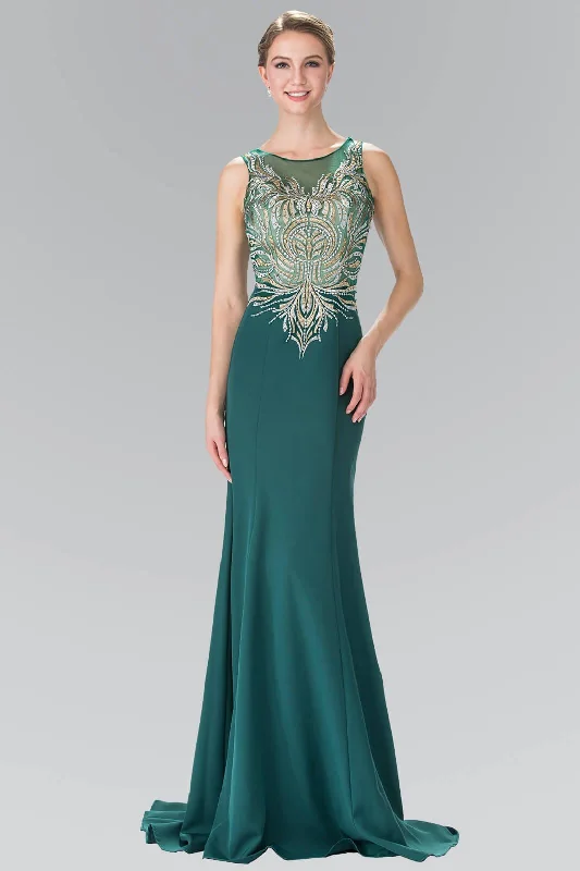 Green S Prom Long Evening Dress Formal Gown Sale Boat Neckline Classic