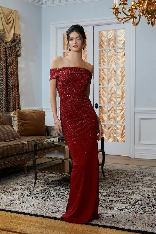 MGNY Madeline Gardner New York 72836 Long Formal Beaded Slit Evening Dress Tunics Review highly