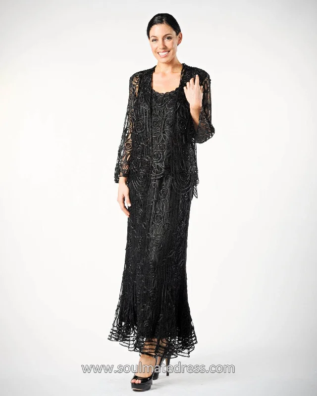 Soulmates C1067 - Illusion Sheath Evening Dress Tunics Short Trendy