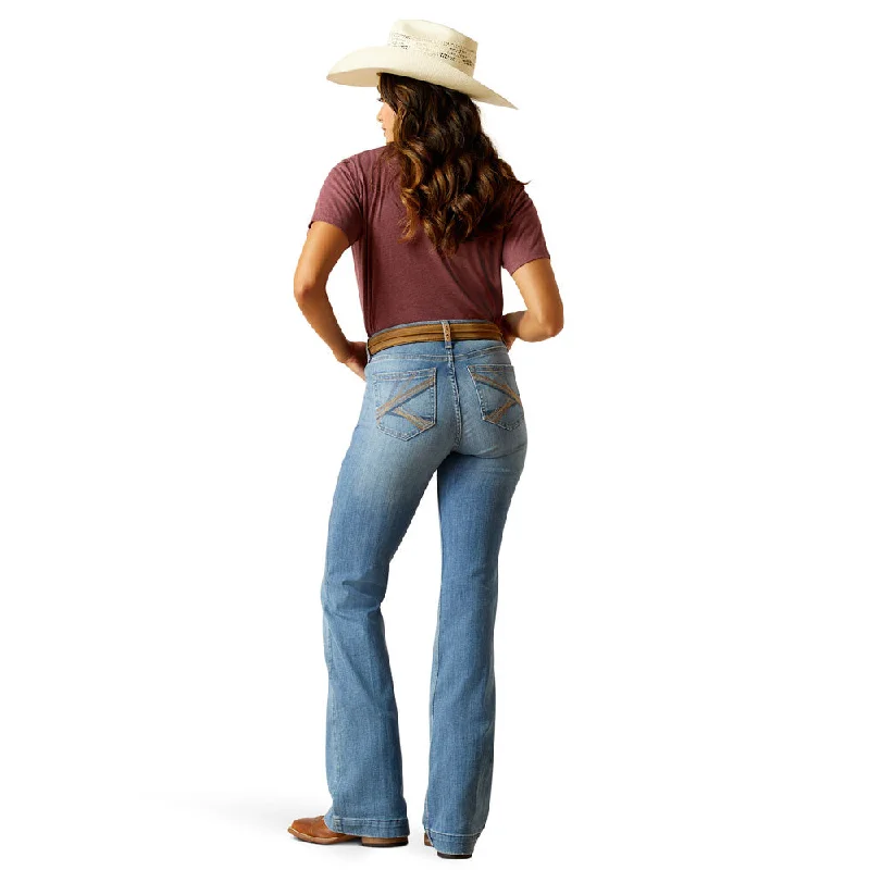 10051614 Ariat Women's High Rise Alice Slim Trouser Jean - Glendale Trousers Winter Warm