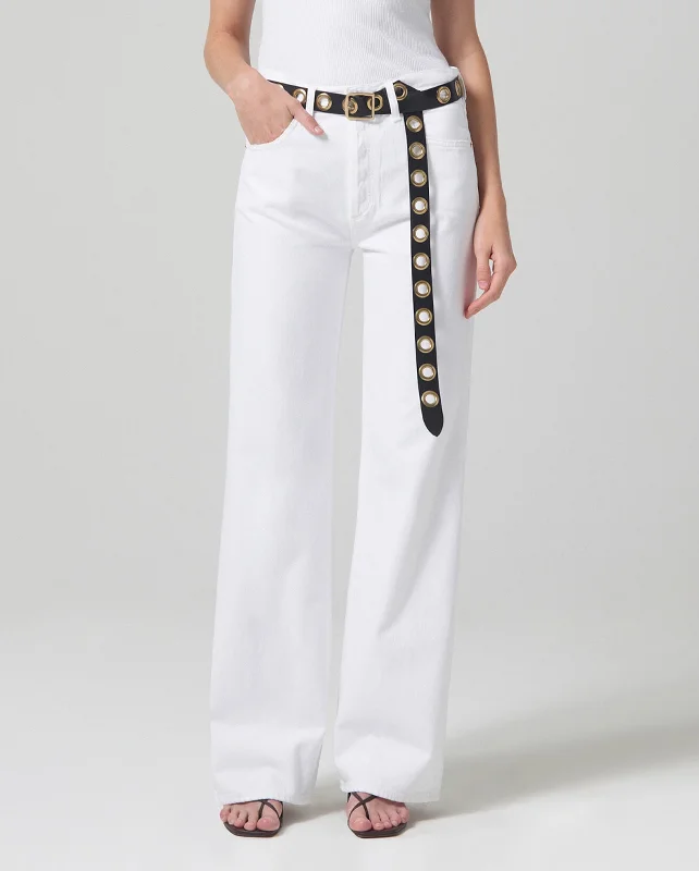 ANNINA TROUSER JEAN / SEASHELL Trousers Formal Black