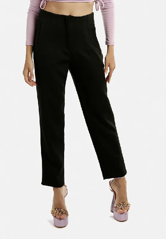 High Waist Semi Casual Trousers Trousers Timeless Classic