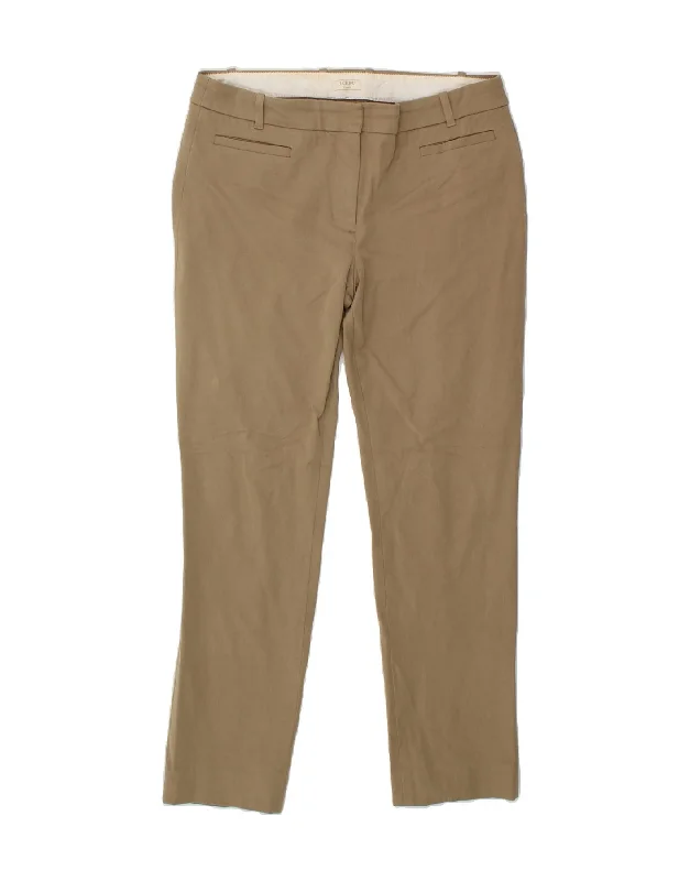 J. CREW Womens Slim Chino Trousers W32 L28 Beige Cotton Trousers Fall Fleece