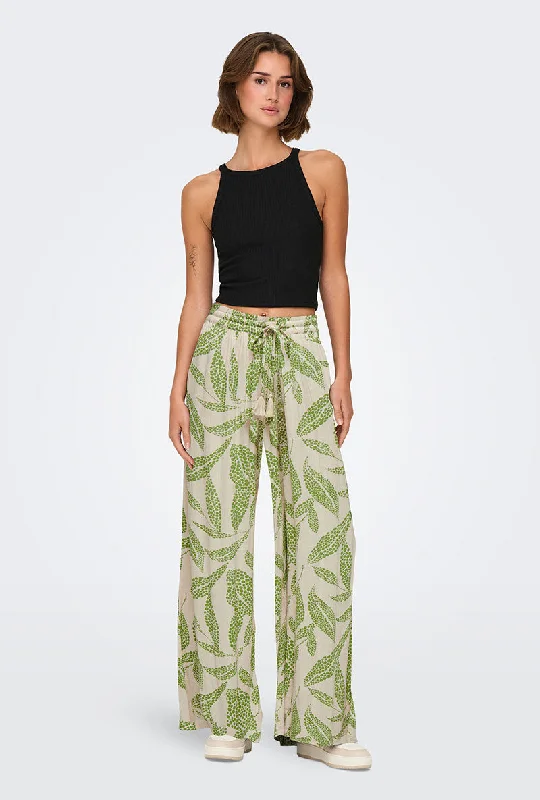 JDY BREE LIFE MW WIDE TROUSERS Trousers Summer Linen