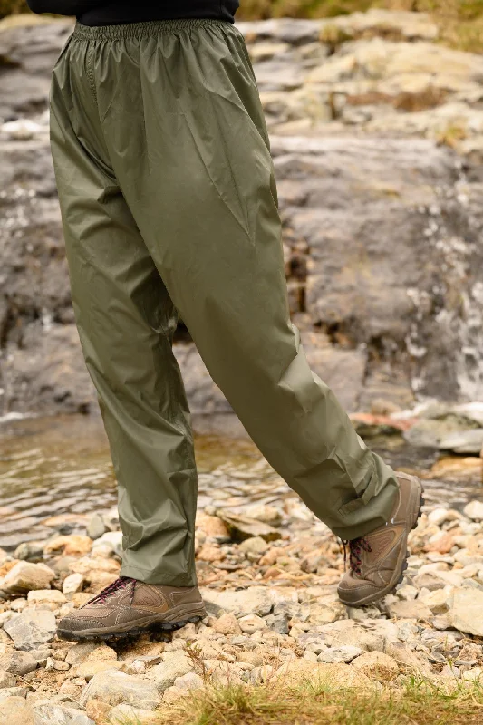 Mac in a Sac Adults Waterproof Breathable Windproof Packable Overtrousers-KHAKI Trousers luxurious premium