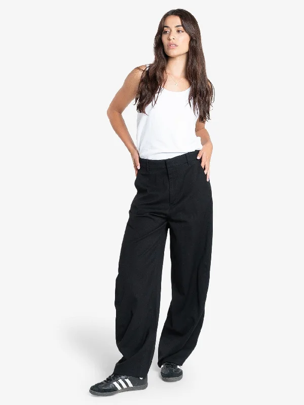 Ronnie Trouser - Black Trousers Harem Relaxed Fit