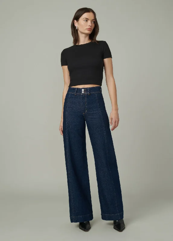 THE SEAMED DENIM TROUSER Trousers Denim Distressed