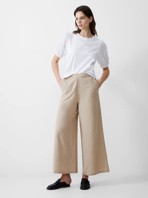 Wide Leg Linen Trousers Trousers Sale Discount