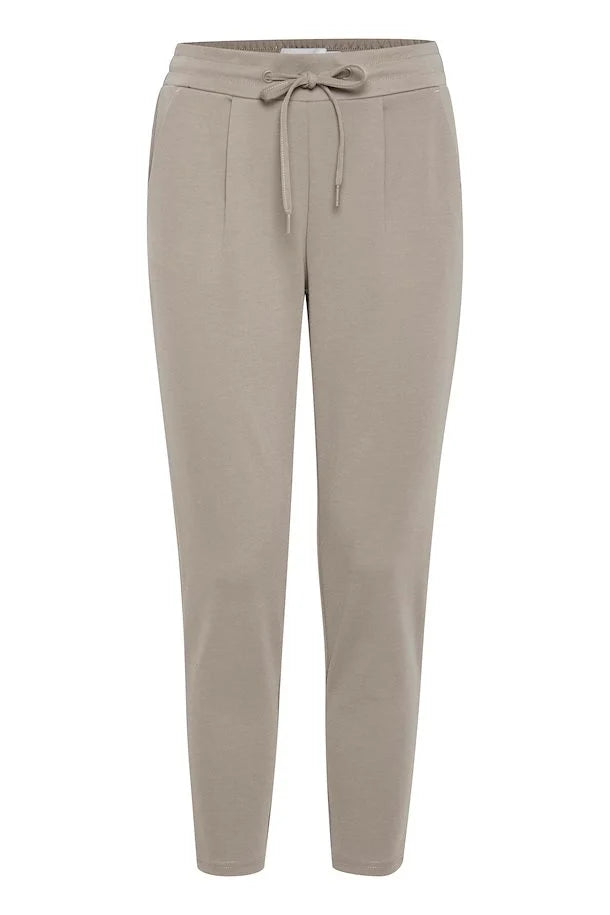 Women's ICHI IHKATE Driftwood Trousers Trousers Harem Relaxed Fit