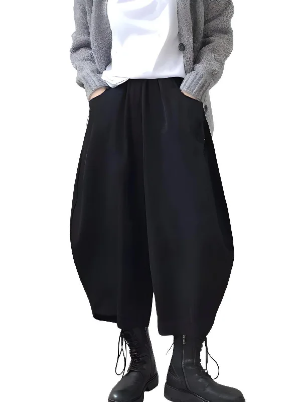 Casual Women's Harem Pants High Waisted Trousers Retro Loose Bloomers Women's Oversize Pants Baggy Trousers Capri Summer