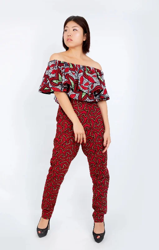 New in - Erikka African Print Ankara Pencil Trousers Trousers Leisure Comfortable